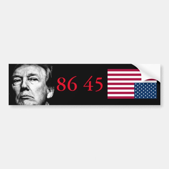 Autocollant De Voiture Anti Trump (Devant)