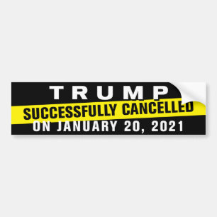 Autocollant De Voiture Anti-Trump Annuler la culture Trump annulé
