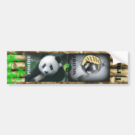 Autocollant De Voiture Anti Trump / panda,