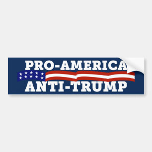 Autocollant De Voiture Anti-Trump pro-américain