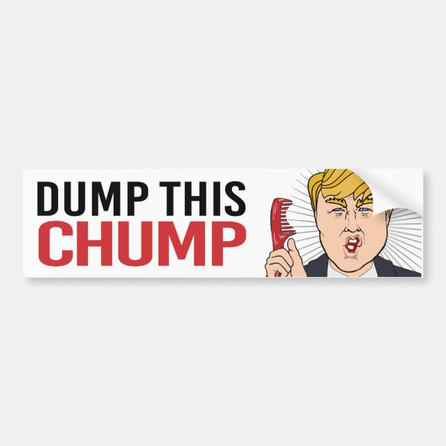 Autocollant De Voiture Anti-Trump - Trump - Trump - Humour libéral -.png (Devant)