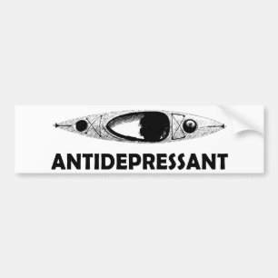 Autocollant De Voiture Antidépresseur Kayak