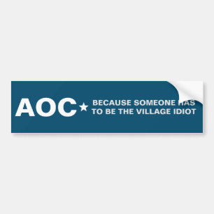 Autocollant De Voiture AOC est un adhésif pour pare-chocs d'idiot