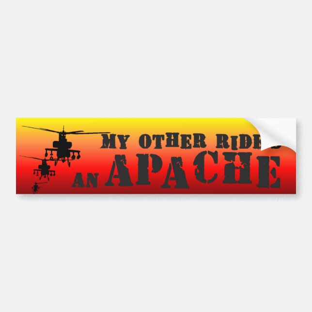 Autocollant De Voiture Apache1 (Devant)