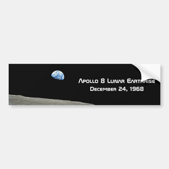 Autocollant De Voiture Apollo 8 Lunar Earthrise 50e Anniversaire (Devant)