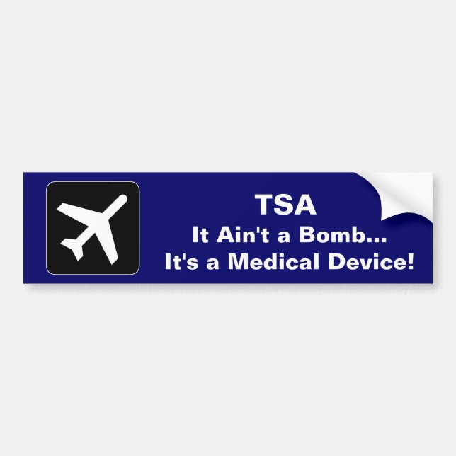 Autocollant De Voiture Appareil médical de TSA (Devant)