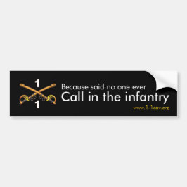 Autocollant De Voiture Appelez L'Autocollant Bumper D'Infanterie