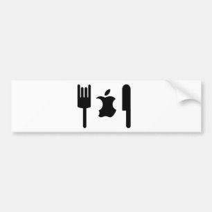 Autocollant De Voiture Apple drôle
