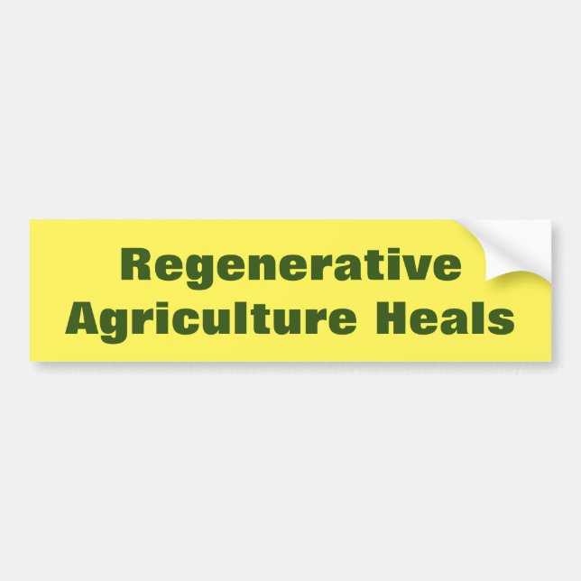Autocollant De Voiture Appui à l'agriculture régénératrice (Devant)