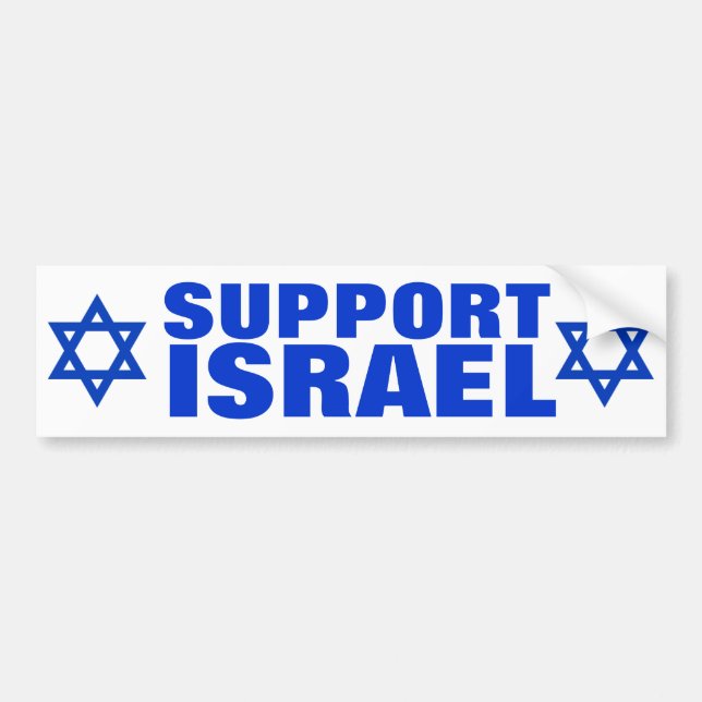 Autocollant De Voiture Appui Israël (Devant)