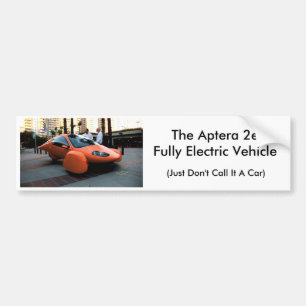 Autocollant De Voiture Aptera, (juste ne l'appelez pas une voiture)…
