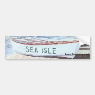 AUTOCOLLANT DE VOITURE AQUARELLE D'ADHÉSIF POUR PARE-CHOCS D'ÎLE DE MER