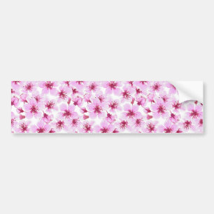 Autocollant De Voiture Aquarelle en fleurs de cerisier
