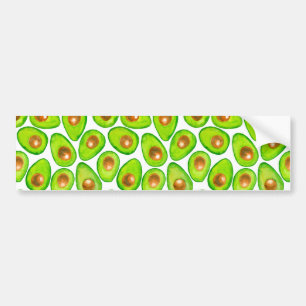 Autocollant De Voiture Aquarelle en tranches d'Avocado