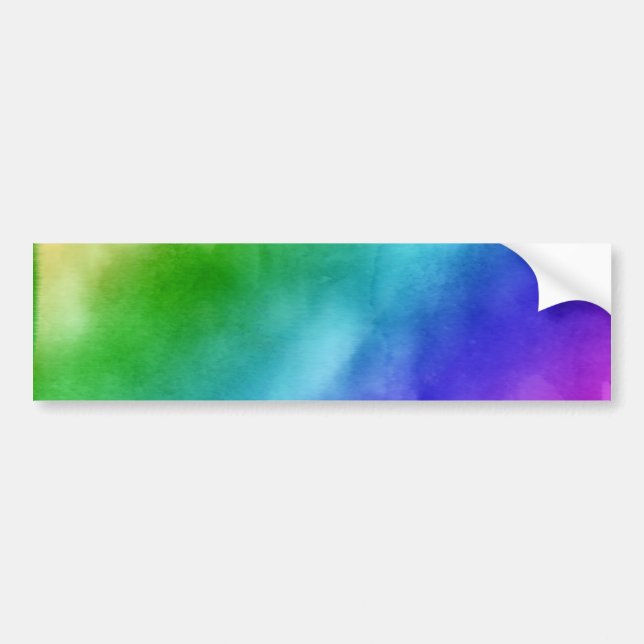 Autocollant De Voiture Aquarelles Rainbow (Devant)