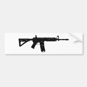 Autocollant De Voiture AR15 porté par lavage
