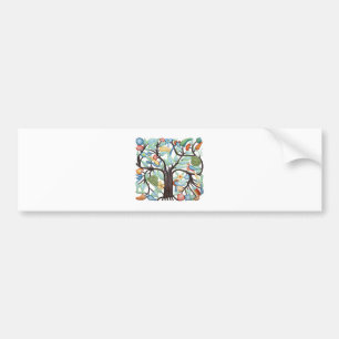 Autocollant De Voiture ARBRE de pastel de la VIE
