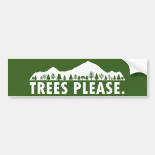 Autocollant De Voiture Arbres S'Il Vous Plaît