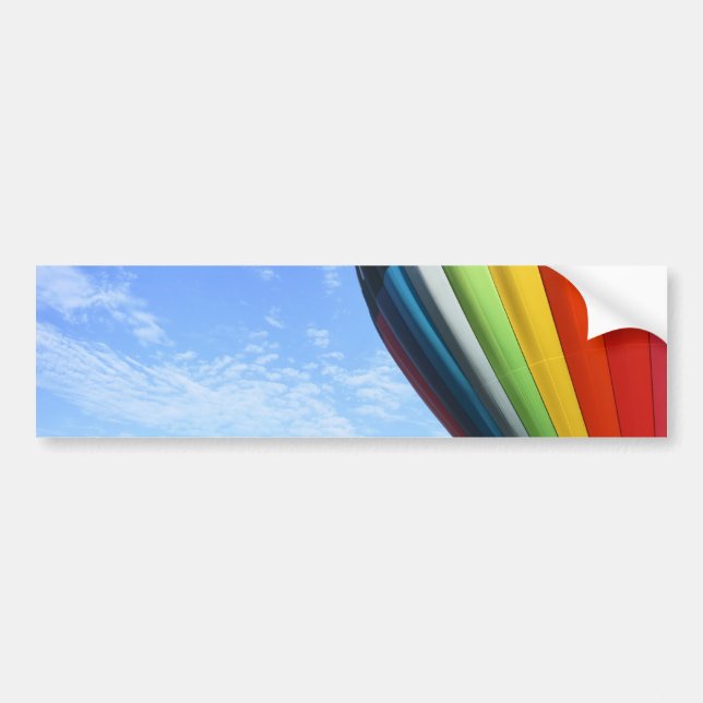 Autocollant De Voiture Arc-en-ciel de ballon dans le ciel (Devant)