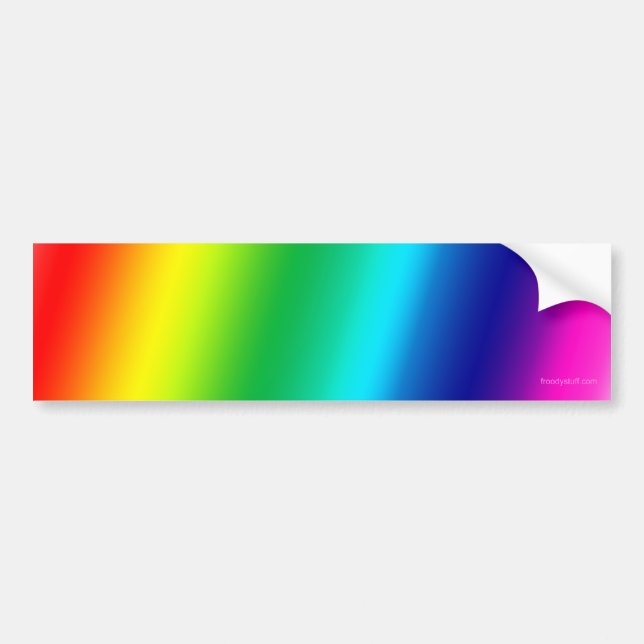 Autocollant De Voiture Arc-en-ciel (personnalisable !) (Devant)