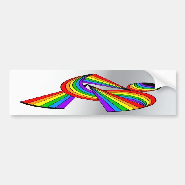 Autocollant De Voiture Arc-en-ciel # tatouage 2 (Devant)
