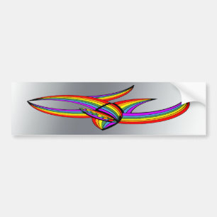Autocollant De Voiture Arc-en-ciel # tatouage 4