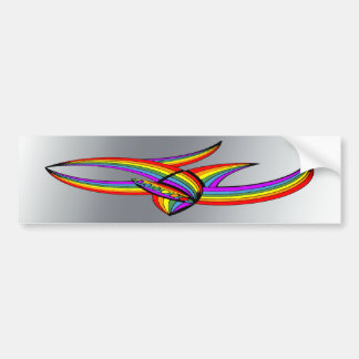 Autocollant De Voiture Arc-en-ciel # tatouage 4
