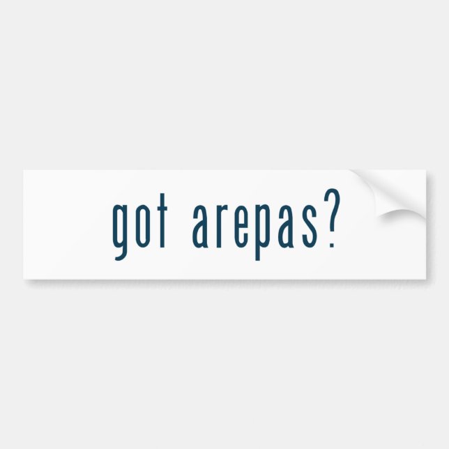 Autocollant De Voiture arepas obtenus ? (Devant)