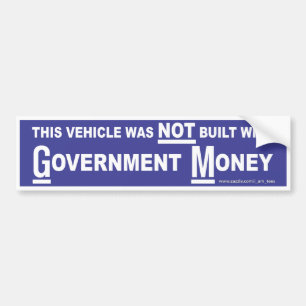 Autocollant De Voiture Argent de gouvernement
