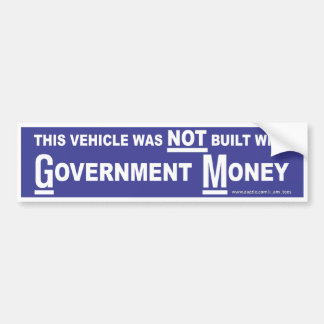 Autocollant De Voiture Argent de gouvernement