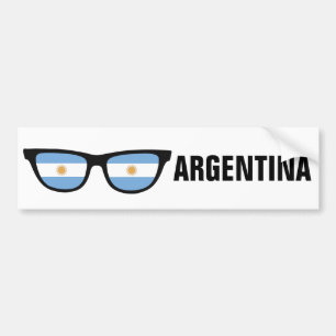 Autocollant De Voiture Argentina Shades texte personnalisé & bumpersticke
