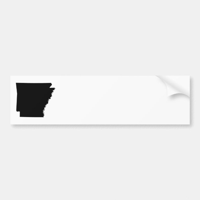 Autocollant De Voiture Arkansas en noir (Devant)
