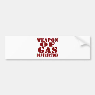 Autocollant De Voiture Arme De Destruction Du Gaz