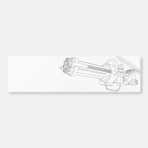 Autocollant De Voiture Arme de rotation Steampunk