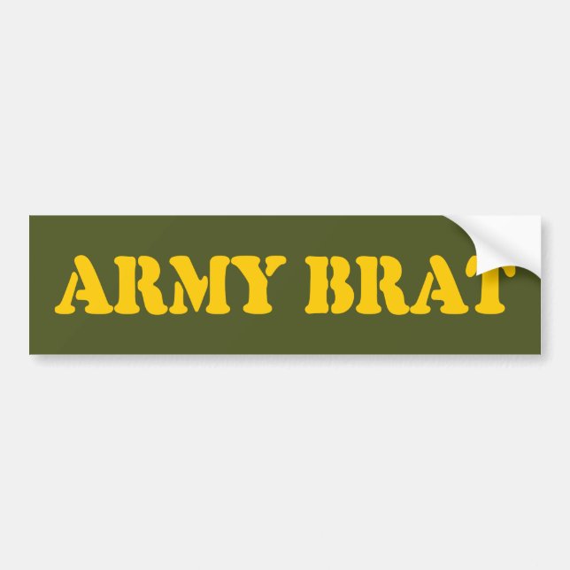 AUTOCOLLANT DE VOITURE ARMÉE BRAT (Devant)