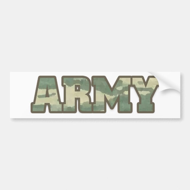 Autocollant De Voiture Armée dans Camo (Devant)