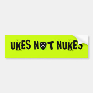 AUTOCOLLANT DE VOITURE ARMES NUCLÉAIRES D'UKES PAS