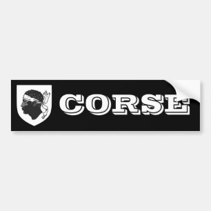 Autocollant De Voiture Armoiries de Corse (France)