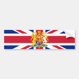 Autocollant De Voiture Armoiries et drapeau du Royaume-Uni