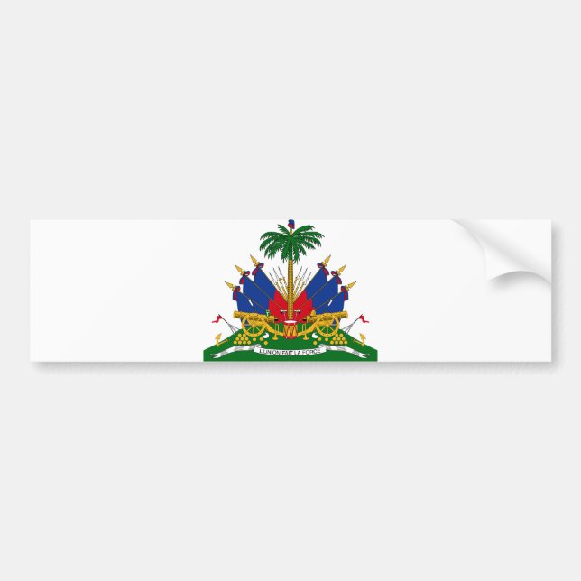 Autocollant De Voiture Armoiries haïtiennes (Haïti) (Devant)