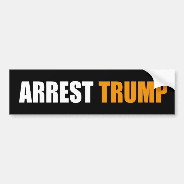 Autocollant De Voiture arrestation trump Indicateur trump - mar a lago do (Devant)