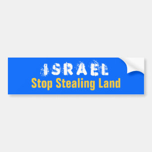 Autocollant De Voiture Arrêt de l'ISRAËL volant la terre