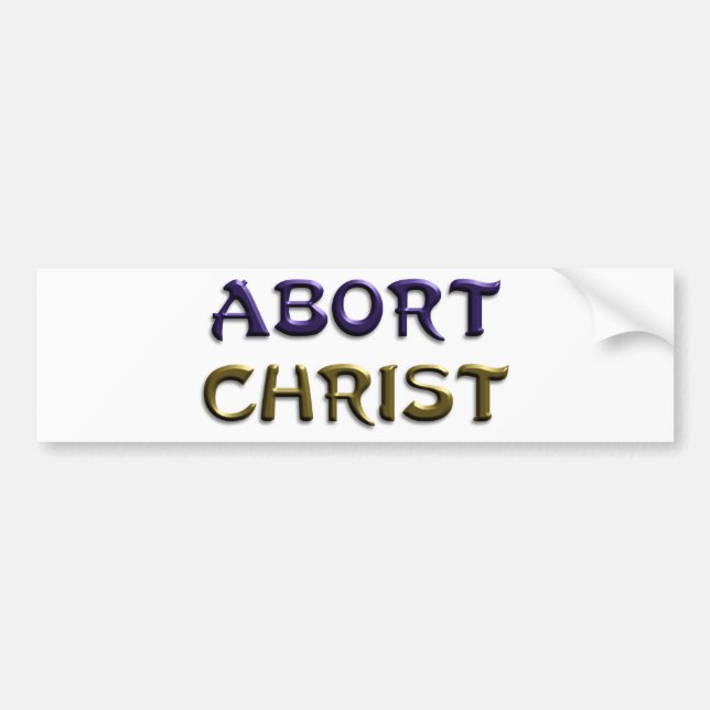 Autocollant De Voiture Arrêt le Christ (Devant)
