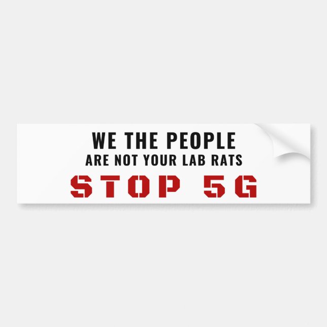 Autocollant De Voiture Arrêter 5G (Devant)