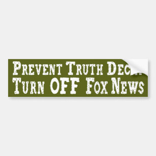 Autocollant De Voiture Arrêtez Fox News