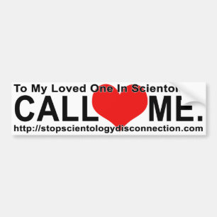 Autocollant De Voiture Arrêtez la séparation Bumpersticker de Scientolo