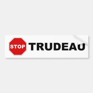 Autocollant De Voiture ARRÊTEZ l'adhésif pour pare-chocs de TRUDEAU