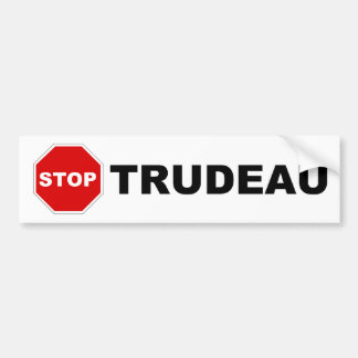 Autocollant De Voiture ARRÊTEZ l'adhésif pour pare-chocs de TRUDEAU