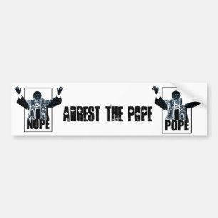 Autocollant De Voiture Arrêtez le pape