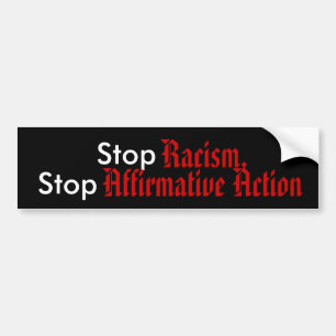 Autocollant De Voiture Arrêtez le racisme, arrêtez la discrimination